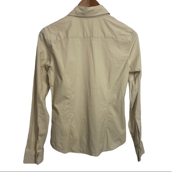 Thomas Burberry Tan collared button down shirt small 40 - Picture 2 of 11